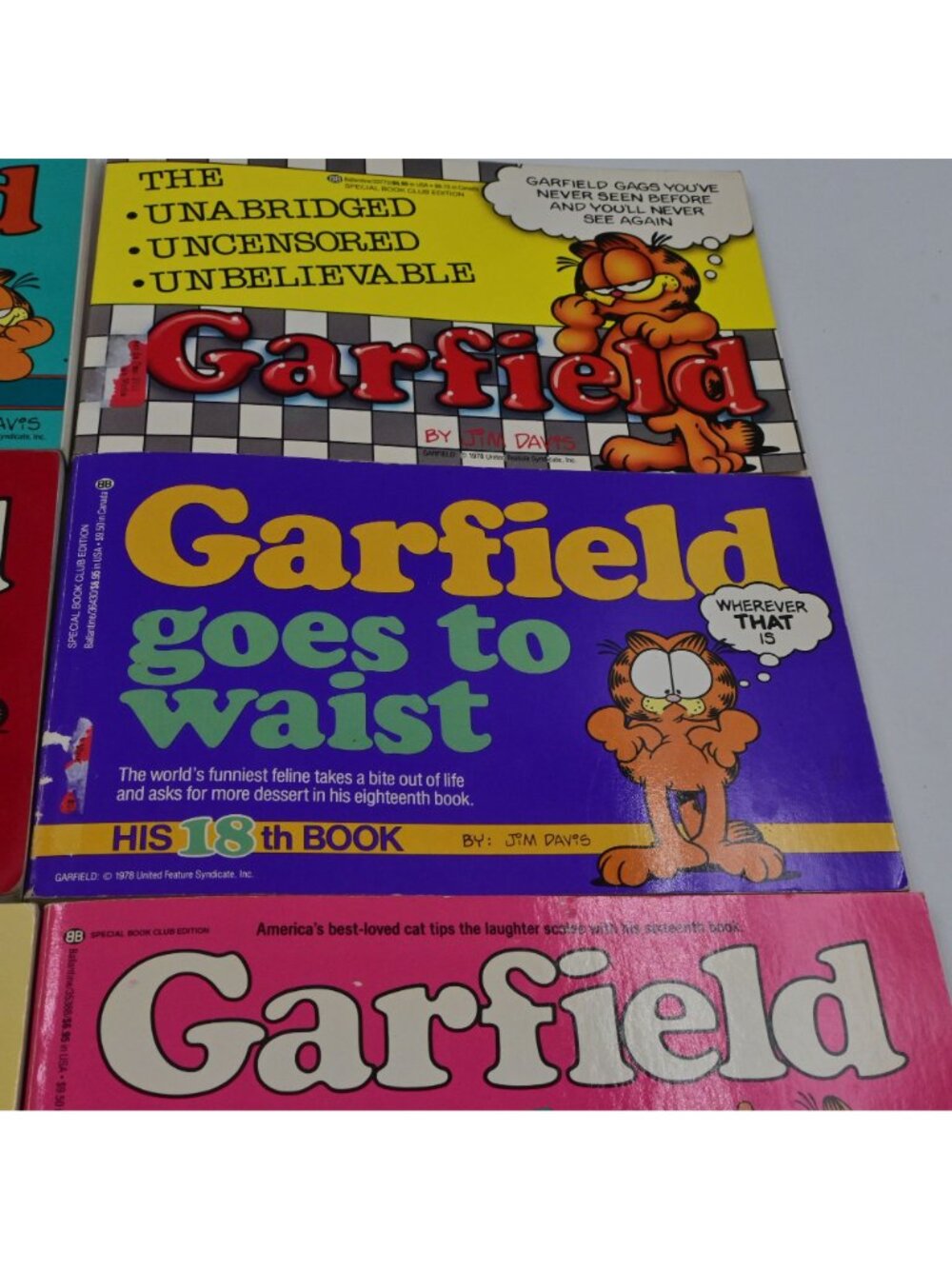 Garfield Comic Strip Book Lot Jim Davis Vintage Lot Of 12 - Picture 7 of 16